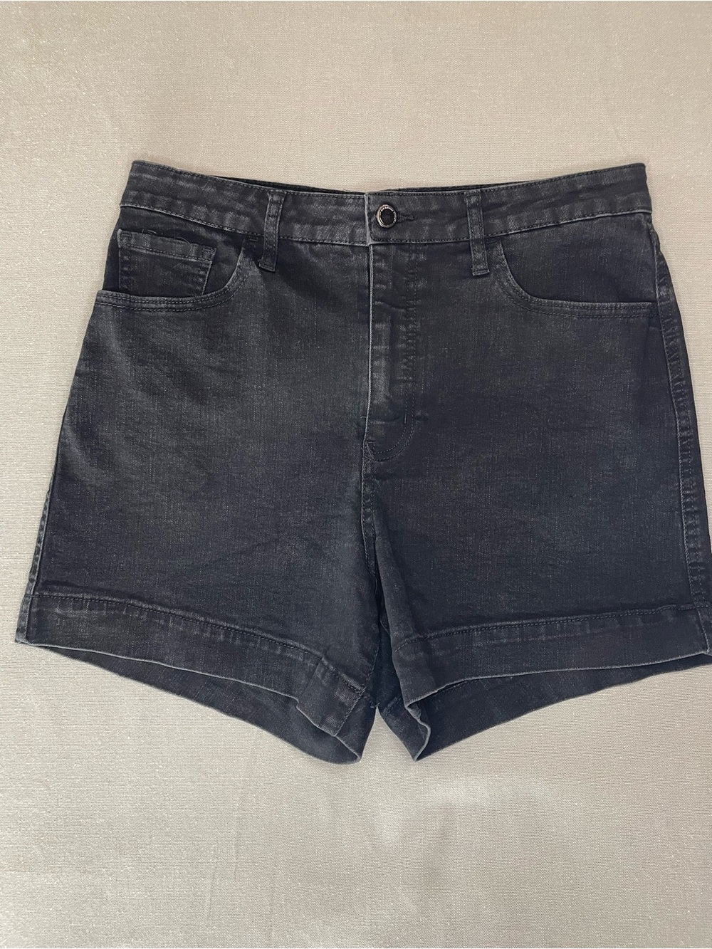 RM by Rebecca Minkoff Black Denim High Waist 90’s Shorts